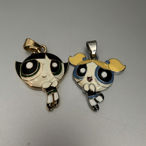 Power Puff Charms stainless steel - Picture 1 of 1